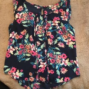 Navy floral Tanktop